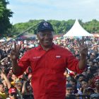 Cawabup Magetan,Joko Suyono Dihadapan Ribuan Pendukungnya. ( Norik/ Magetan Today)
