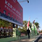 Banner Forkompimda Didepan Pendopo Surya Graha..