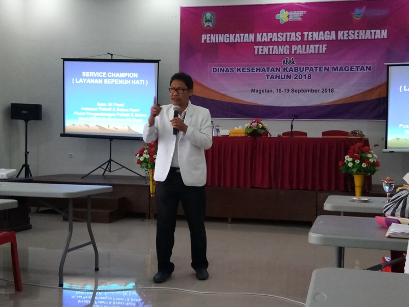 dr Agus Ali Fauzi Memberi Motivasi Kepada Para Kepala Puskesmas se- Kabupaten Magetan. 