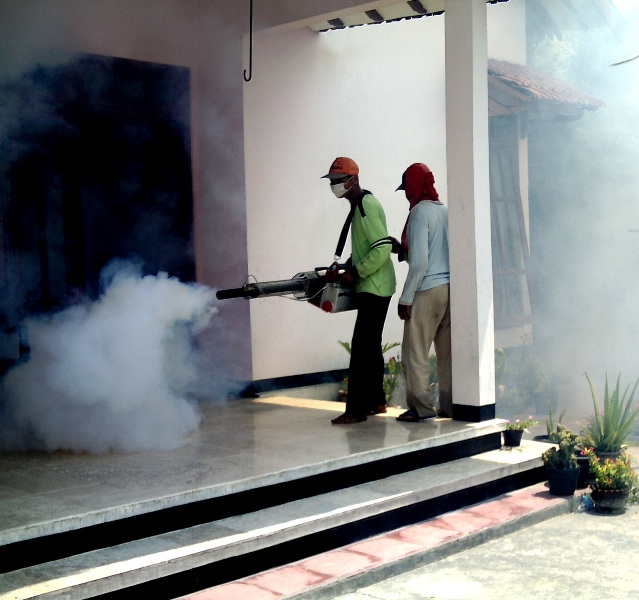 Fogging, Antisipasi Peredaran Nyamuk Aedes aegypti. ( Norik/Magetan Today).
