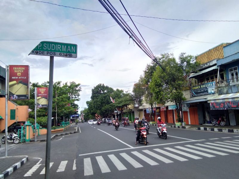 Jalur Satu Arah Depan PBM Santer Bakal Dibalik. ( Norik/Magetan Today).