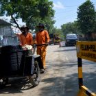 Perbaikan Jalan Poros Oleh Dinas PUPR Kabupaten Magetan. (Norik/Magetan Today)