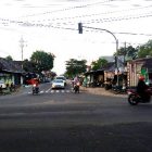 Jalan Raya Maospati- Barat Menuju Stasiun Magetan. (Norik/Magetan Today).