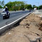 Kondisi Twinroad Maospati-Sukomoro Yang Ambles. ( Norik/Magetan Today)