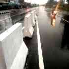 Barrier Di Twinroad Ruas Sukomoro - Maospati. ( Norik/Magetan Today).
