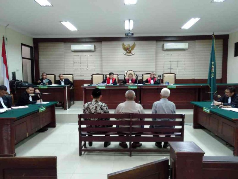 Sidang Vonis Korupsi Dana Hibah Panwaskab di PN Tipikor Surabaya. ( Ist For Magetan Today)