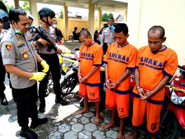 Trio Sindikat Curanmor Diinterogasi Kapolres Magetan, AKBP Festo Ari Permana. (Norik/Magetan Today)