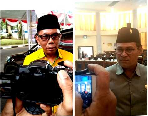 Suratman, Wakil Ketua DPRD Magetan dan Sujatno, Ketua DPRD Magetan ( Norik/Magetan Today)